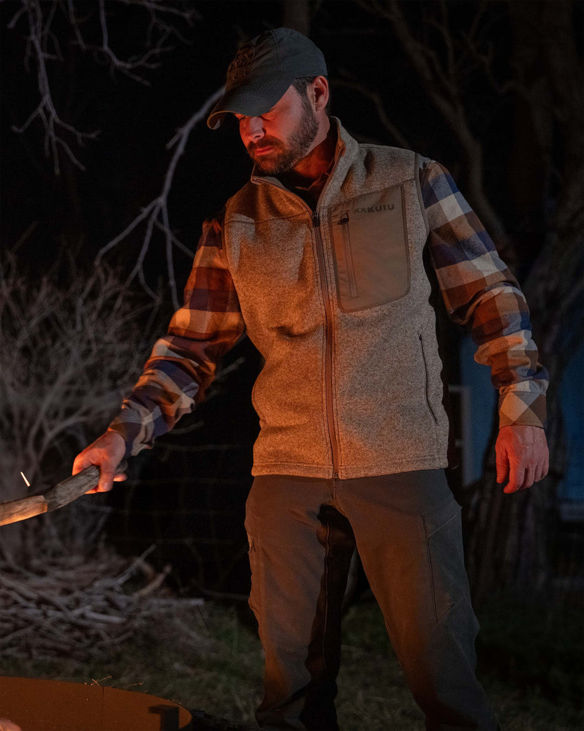Base Camp Sweater Vest | Steel Blue Heather