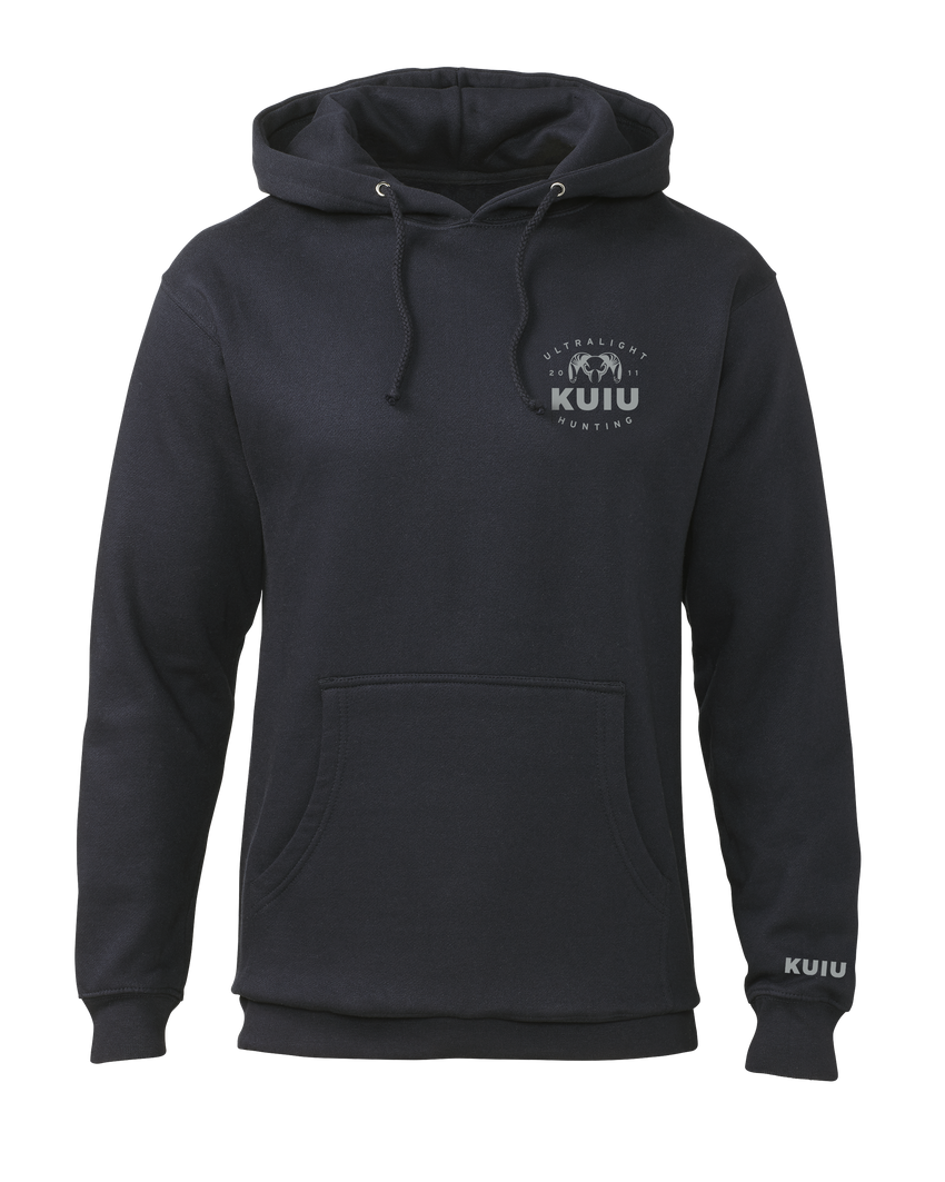 KUIU Ultralight Chest Logo Hoodie | Navy